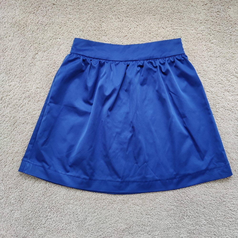 Blue Mini Skater Skirt